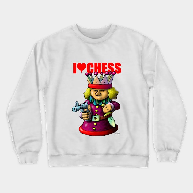 Chess - The King Crewneck Sweatshirt by JohnT